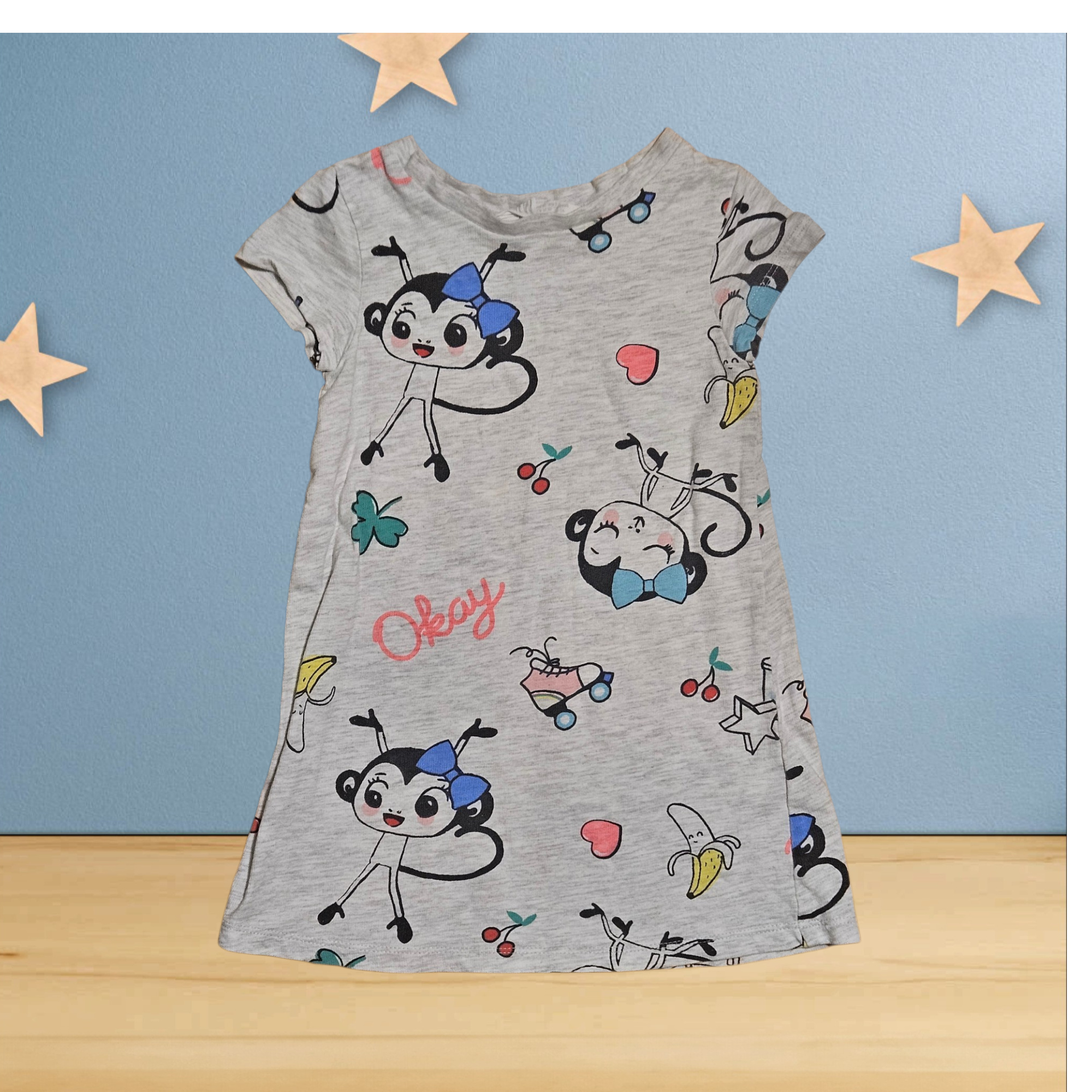 18 - 24 mois - H&M - robe grise rigolote