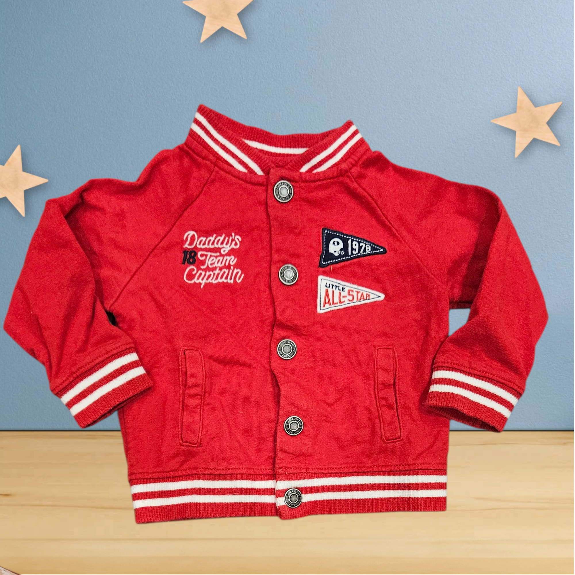 12 mois - Carter's - veste rouge trop chouette ♡