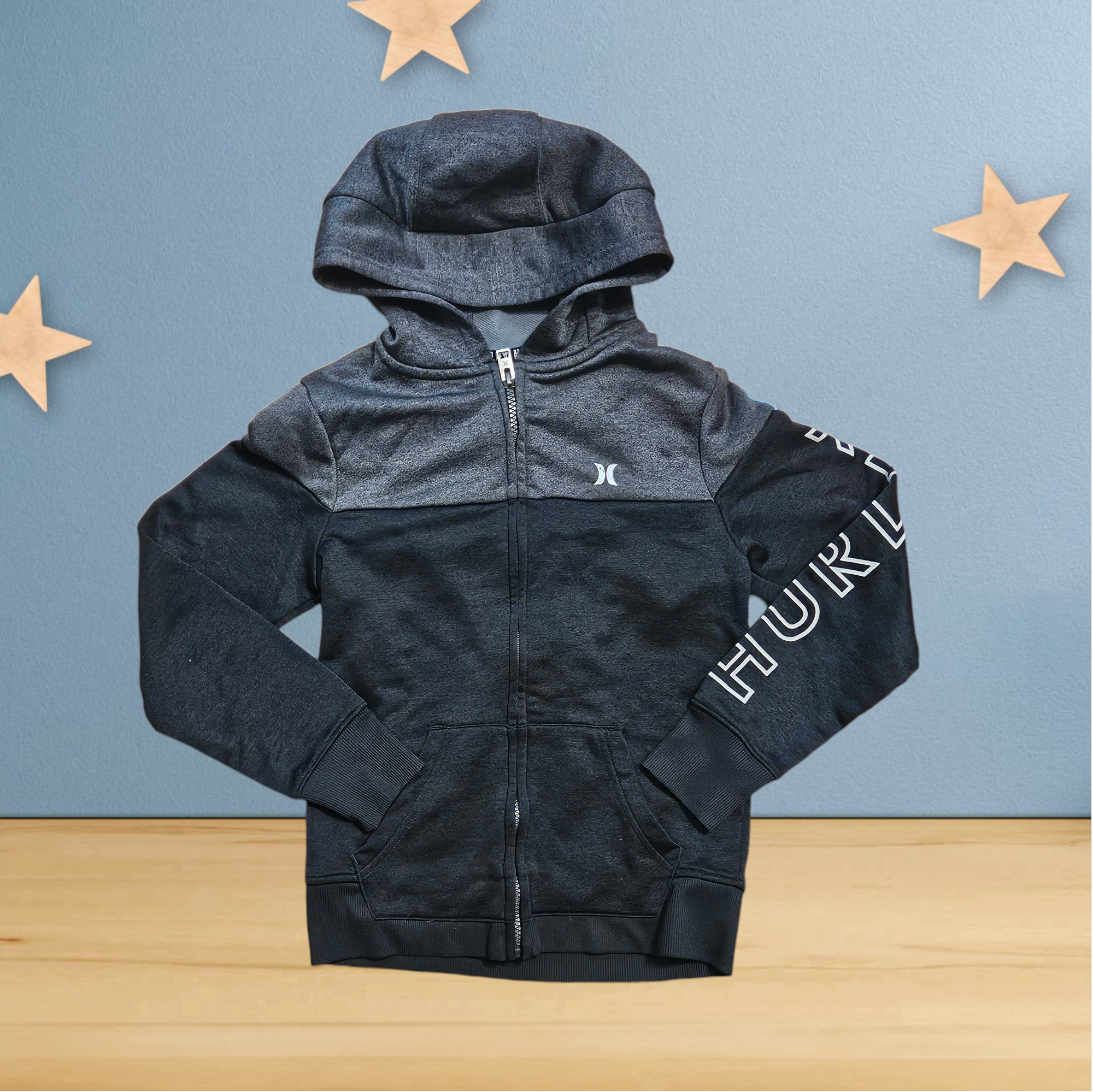 8 ans - Hurley - veste sportive - noir et gris