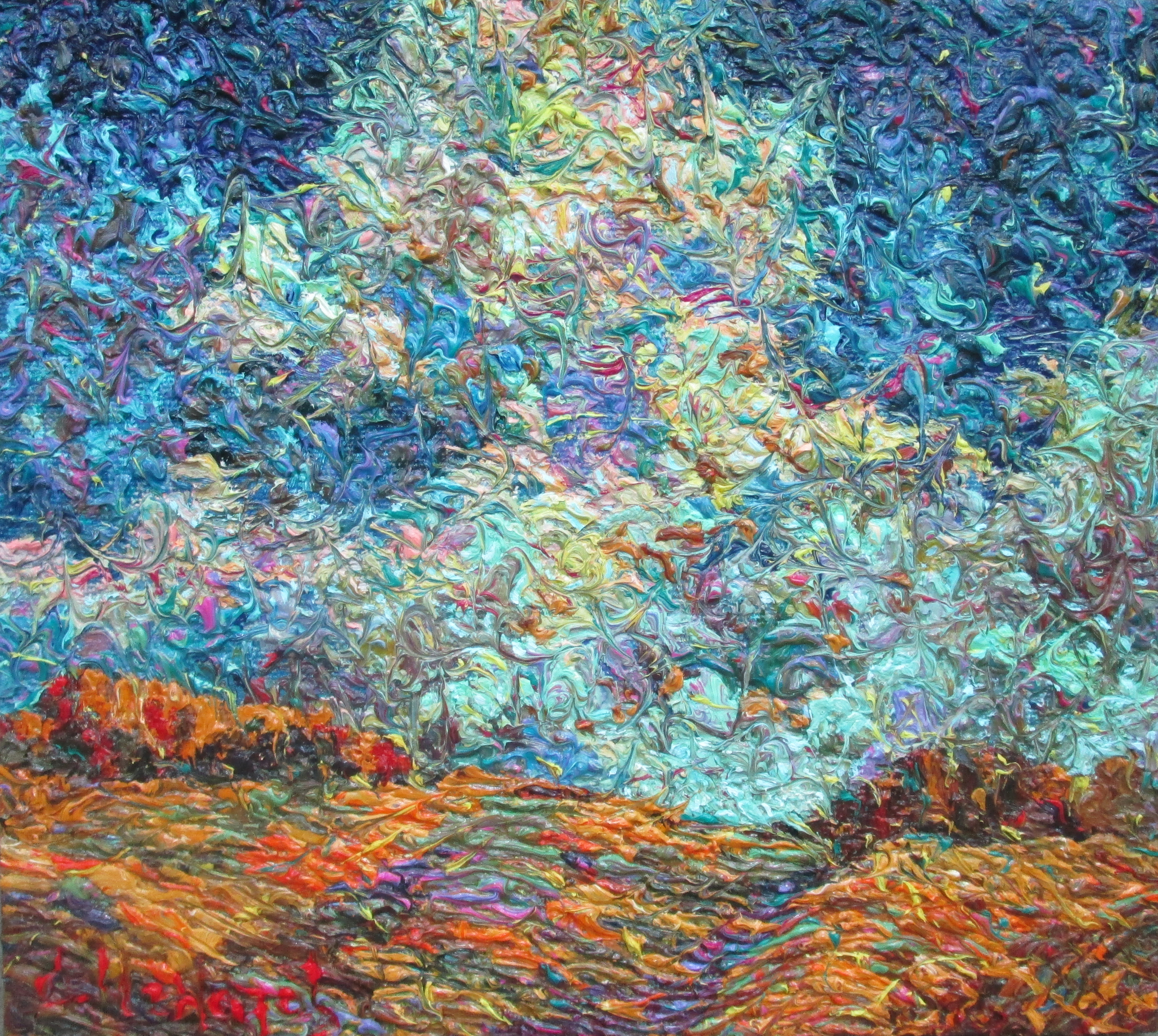 Ветренно, 40х45, х.м., 2018