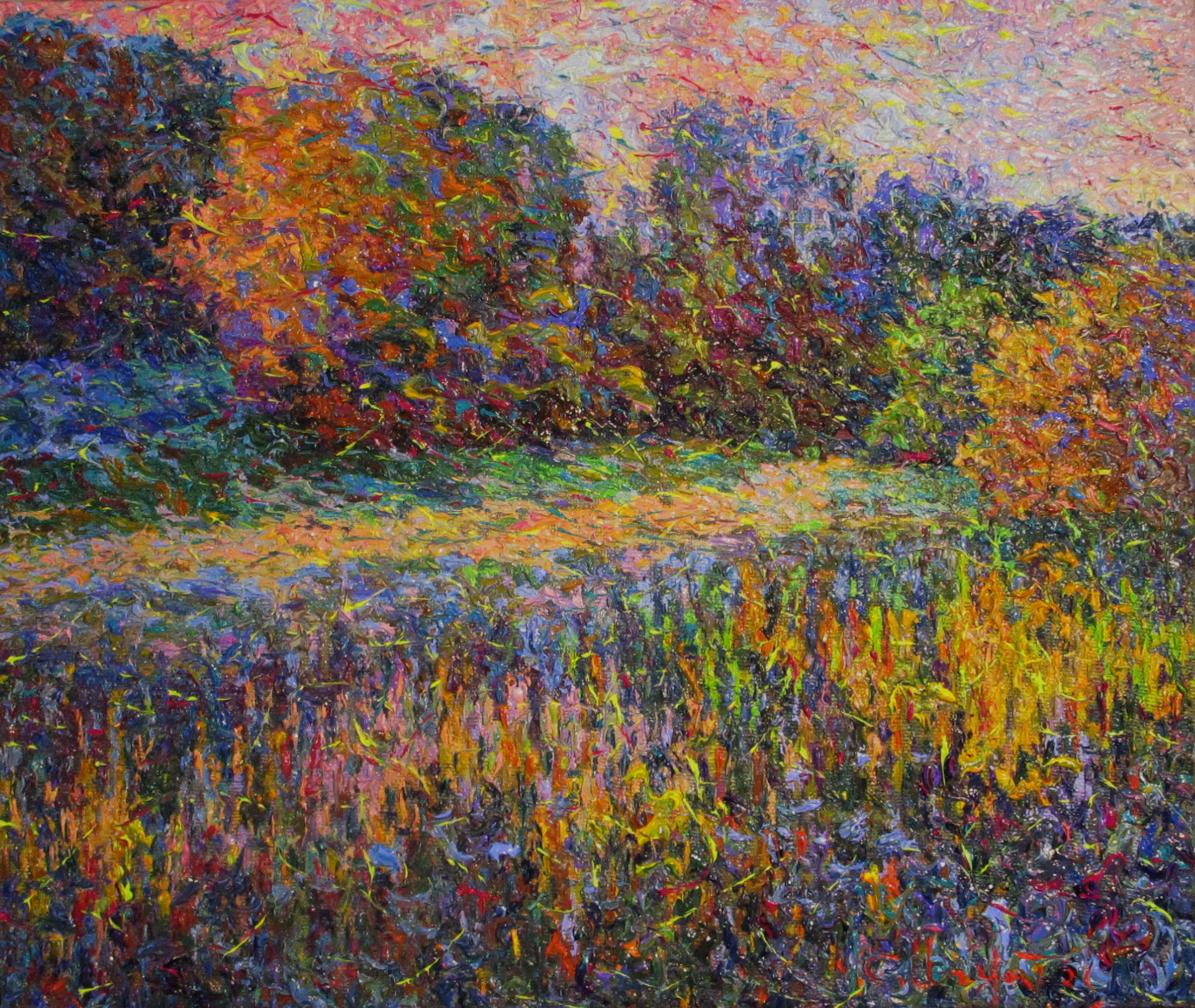 Сентябрь в Лунево, х.м., 55х65, 2017