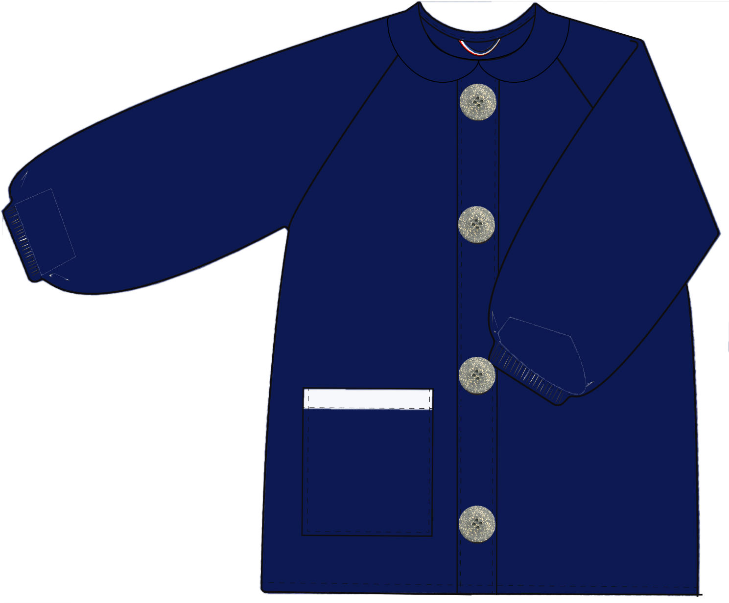 Blouse Louise Bleu Marine