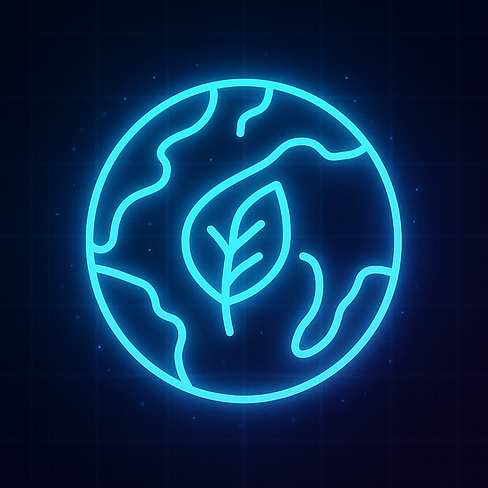 Neon Earth with Glowing Leaf.png