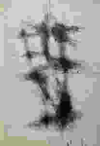 Arie de Groot: Verkennen der Lagen (1994), drawing on paper 210cm x 300cm