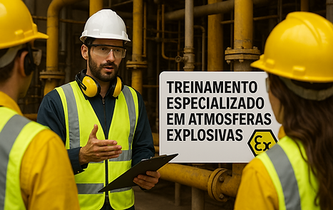 Capacitação dos envolvidos para trabalho em Áreas Classificadas e Atmosferas Explosivas
