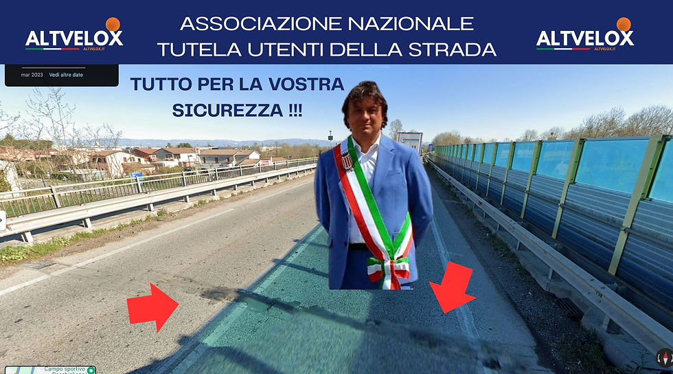 VALTER GALLO SINDACO DI CAMPODARSEGO A LA SR 308 NEL SUO COMUNE