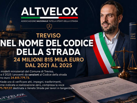 Treviso e il tesoro delle multe: 24,8 milioni dal Codice della strada tra il 2021 e il 2025.