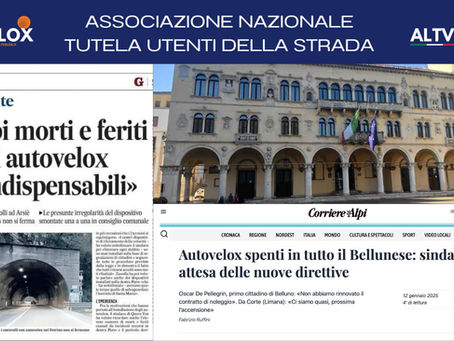 Belluno: Autovelox senza incidenti e mancata trasparenza. Denuncia alla Procura n.26.