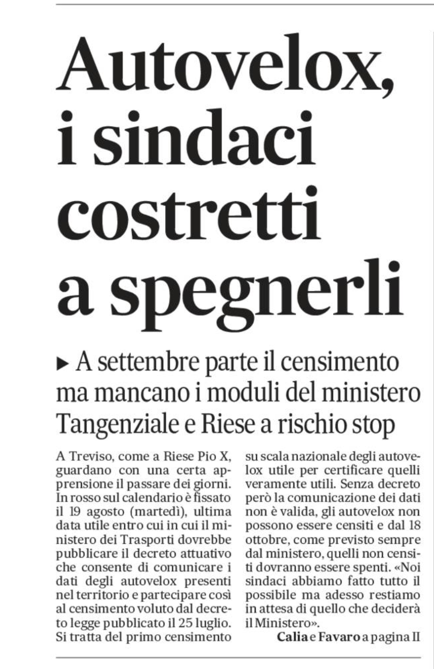 Da Il Gazzettino del 17.08.2025