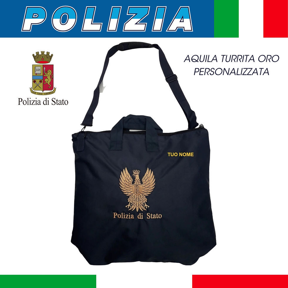 Miniatura: BORSA PORTA CASCO POLIZIA DI STATO PERSONALIZZATA