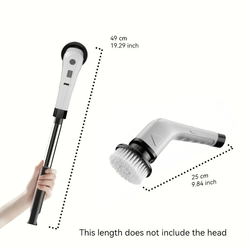 Thumbnail: Multifunctional Electric Cleaning Brush | Telescopic Long Handle, 7-in-1 Cleanin