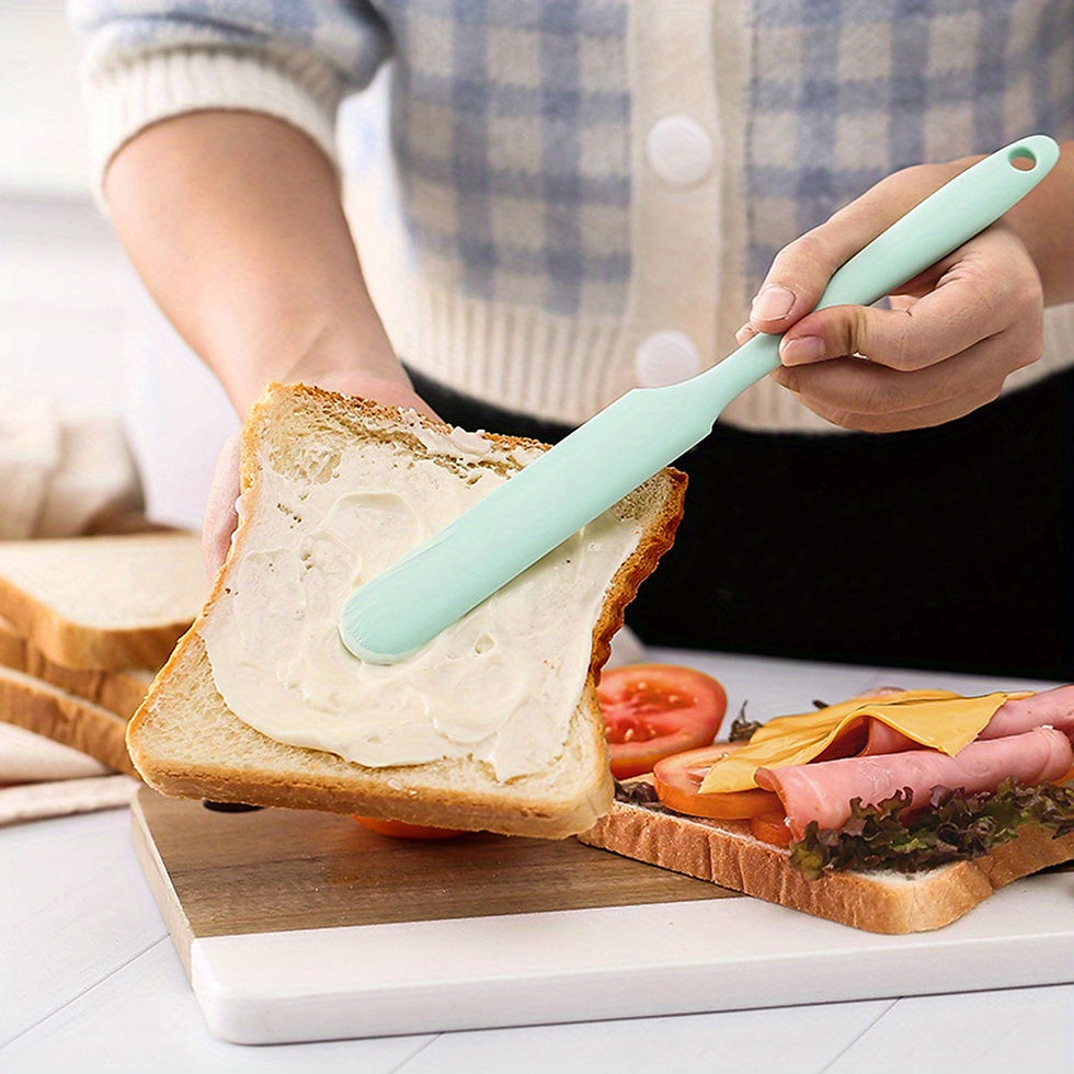 Thumbnail: 1pc, Silicone Jar Spatula, Non-Stick Icing Spatula, Food Grade Silicone, Heat Re
