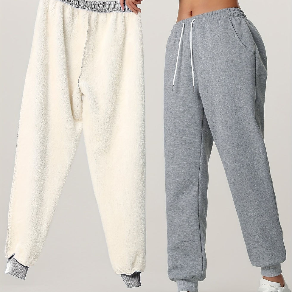 Thumbnail: [Windproof Thermal Pants] 1pc Women's Warm Windproof Thermal Long Pants | Lined 