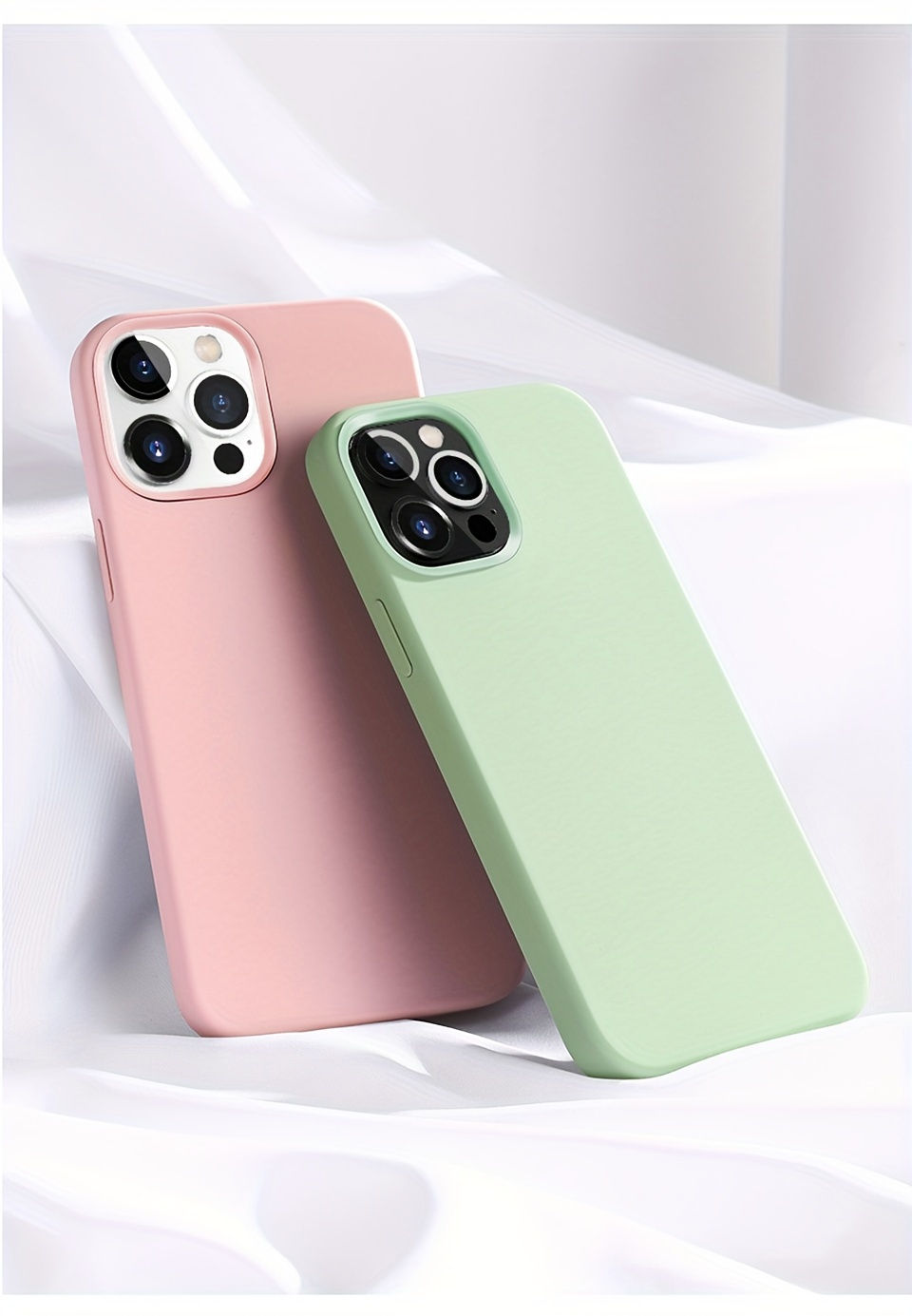 Thumbnail: [For iPhone Shockproof Phone Case] Luxurious Shockproof Minimalist Silicone Phon