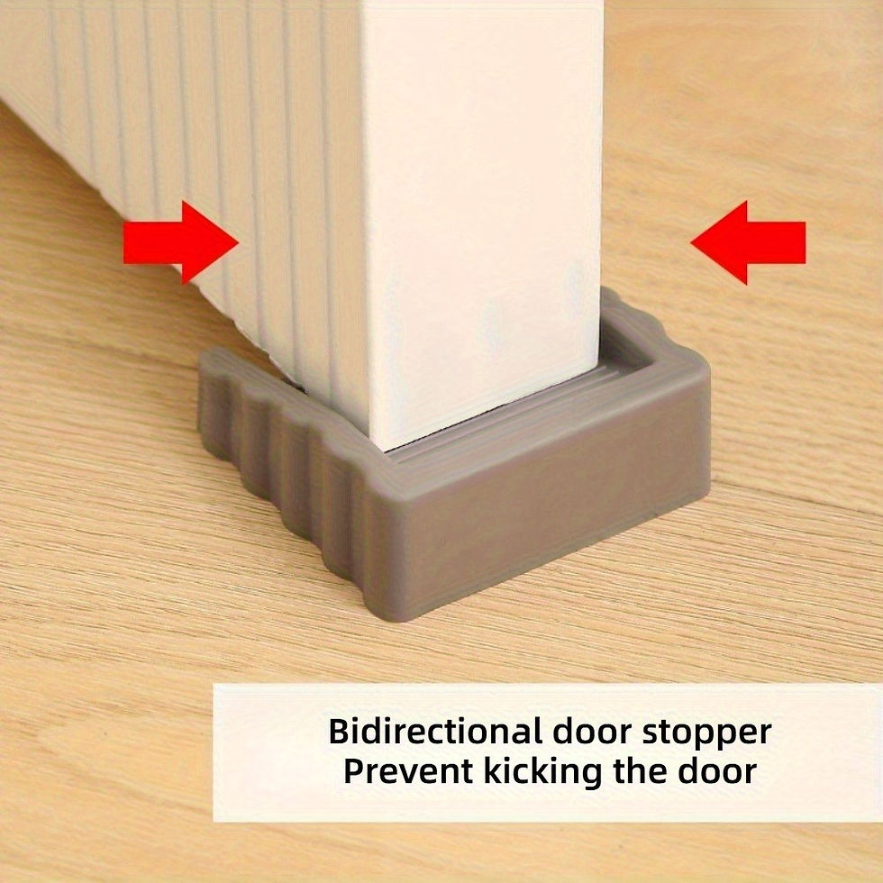 Thumbnail: Windproof Door Stopper - Punch-Free Creative Household Safety Wedge, Anti-Pinch 