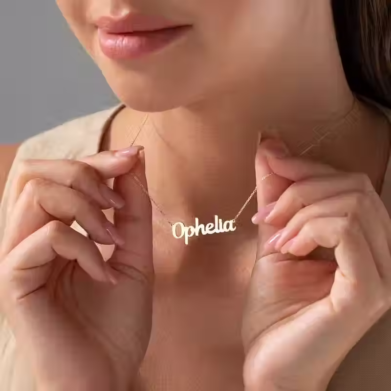 Thumbnail: Stainless Steel Name Necklace