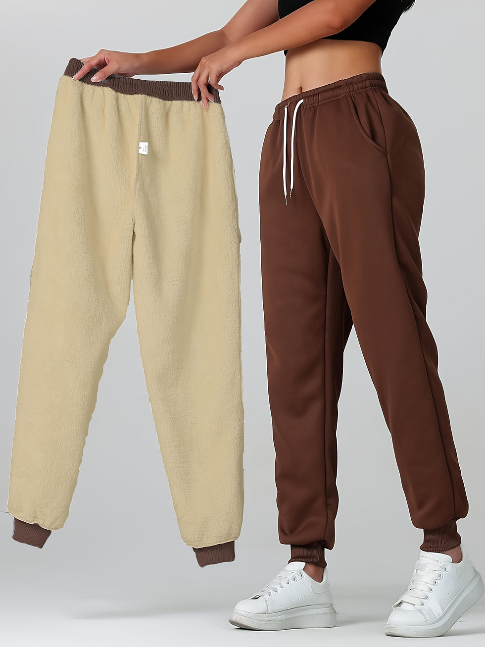 Thumbnail: [Windproof Thermal Pants] 1pc Women's Warm Windproof Thermal Long Pants | Lined 