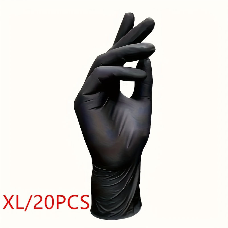 Thumbnail: [Nitrile Gloves] 20/40/99 Nitrile Gloves, Black, Designed for Household Cleaning