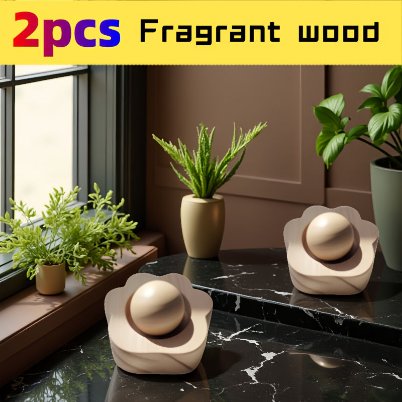 [Elegant Wooden Diffuser] 2pcs Elegant Wooden Aroma Diffuser - Wooden Fragrance 