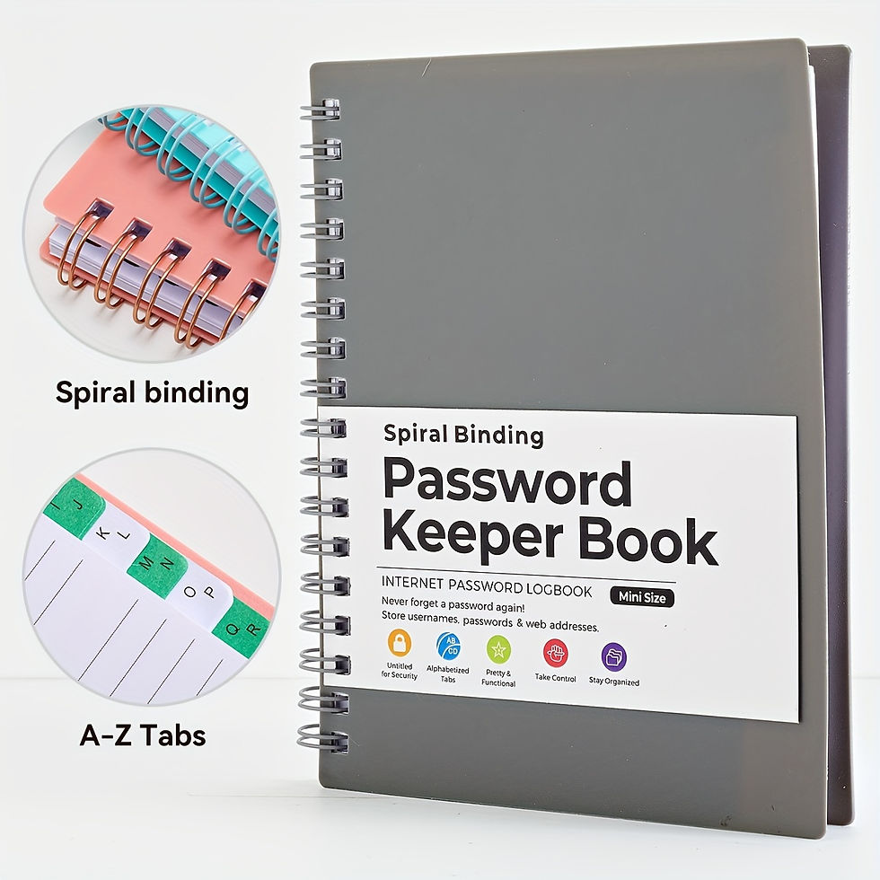 Thumbnail: Password Keeper book,Alphabetical Password Journal & Organizer, 4.7""x 6.1"MINI-