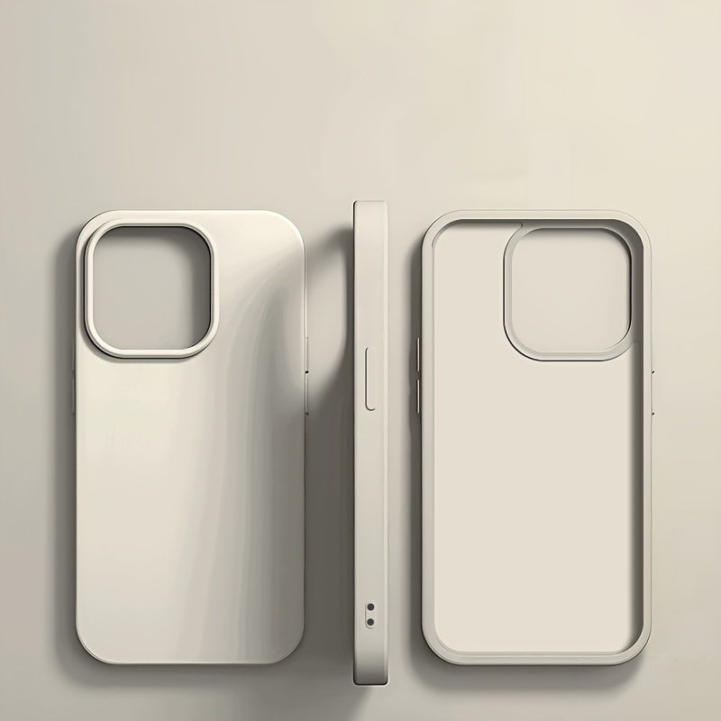 Thumbnail: [For iPhone Shockproof Phone Case] Luxurious Shockproof Minimalist Silicone Phon