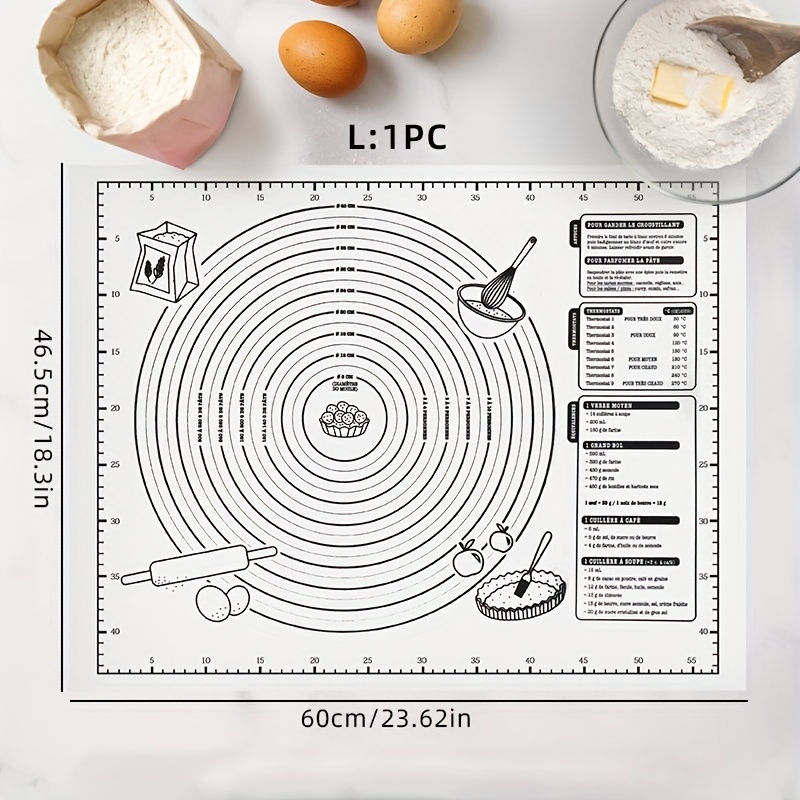 Thumbnail: Multi-Functional Non-Stick Pastry Mat, Non-Slip, Perfect for Dough Cookies etc.,