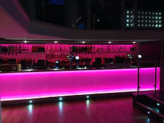 Bar colour changing LED lighting