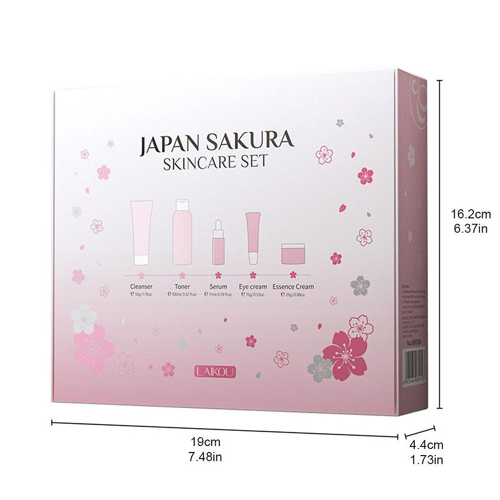Miniatura: 5/3pcs/Set Sakura Skin Care Sets Face Cream Serum Toner Facial Cleanser Sunscre