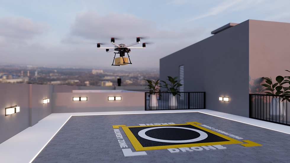 Heliponto de drone do Blend home Club da Wust&Casarotto