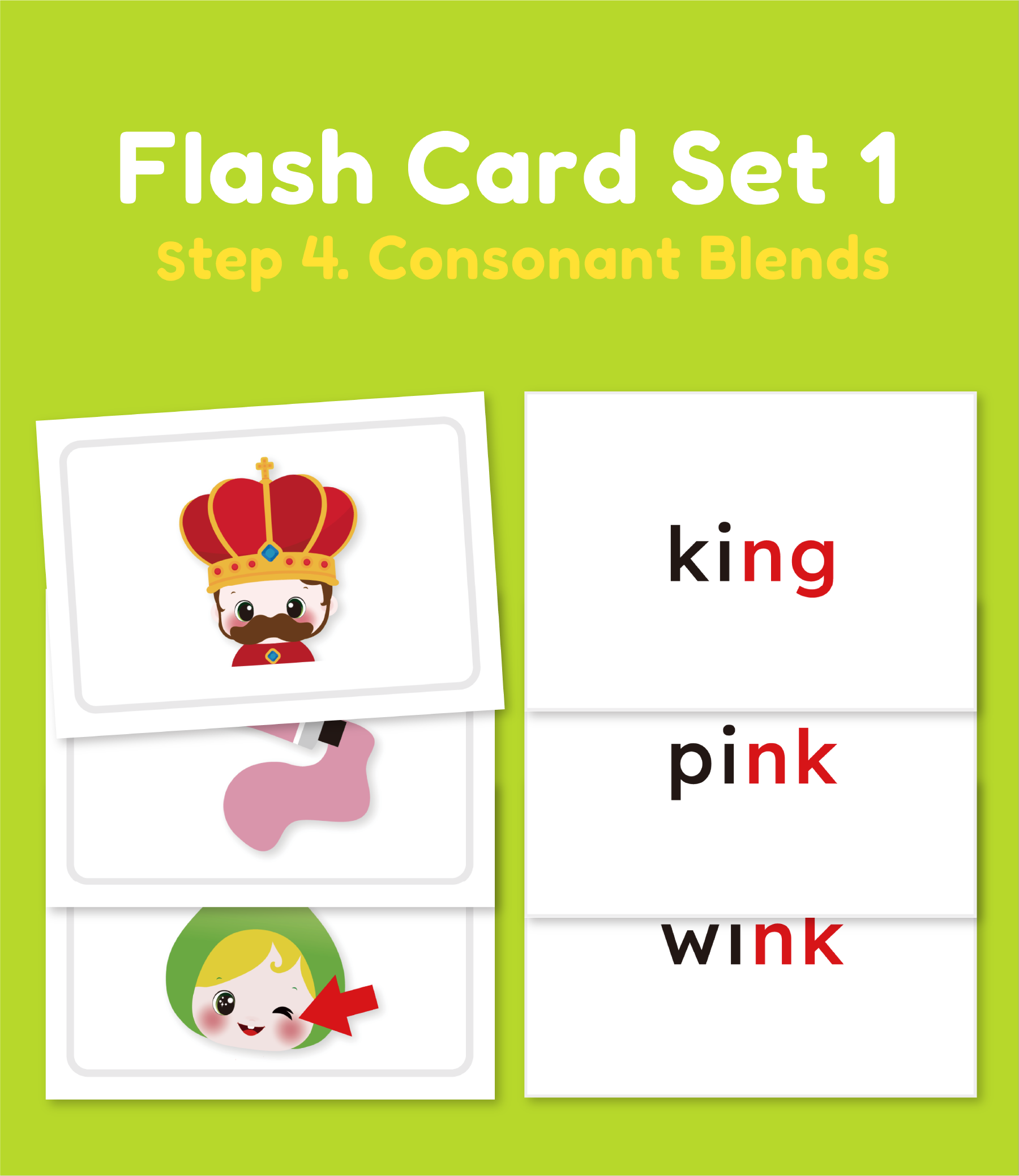 Flash Card Set 1 (Step 4. Consonant Blends)