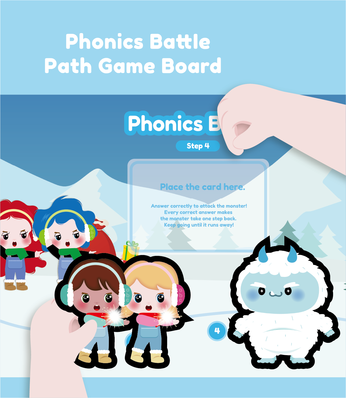 Phonics Battle Path Game Board (Step 5 - Final Review)