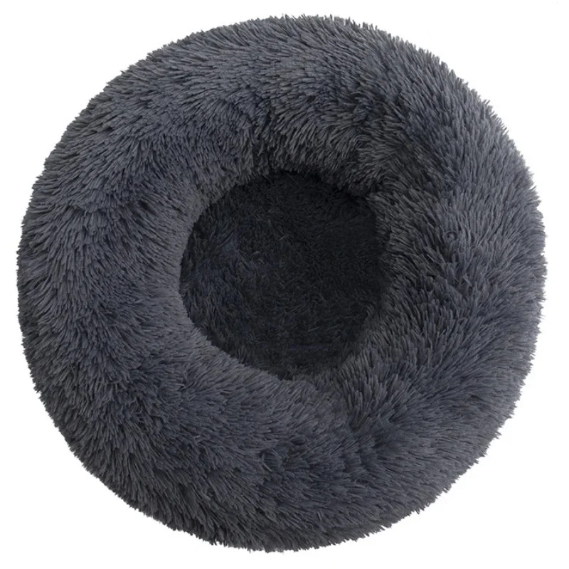 Thumbnail: Luxury Plush Donut Dog & Cat Bed