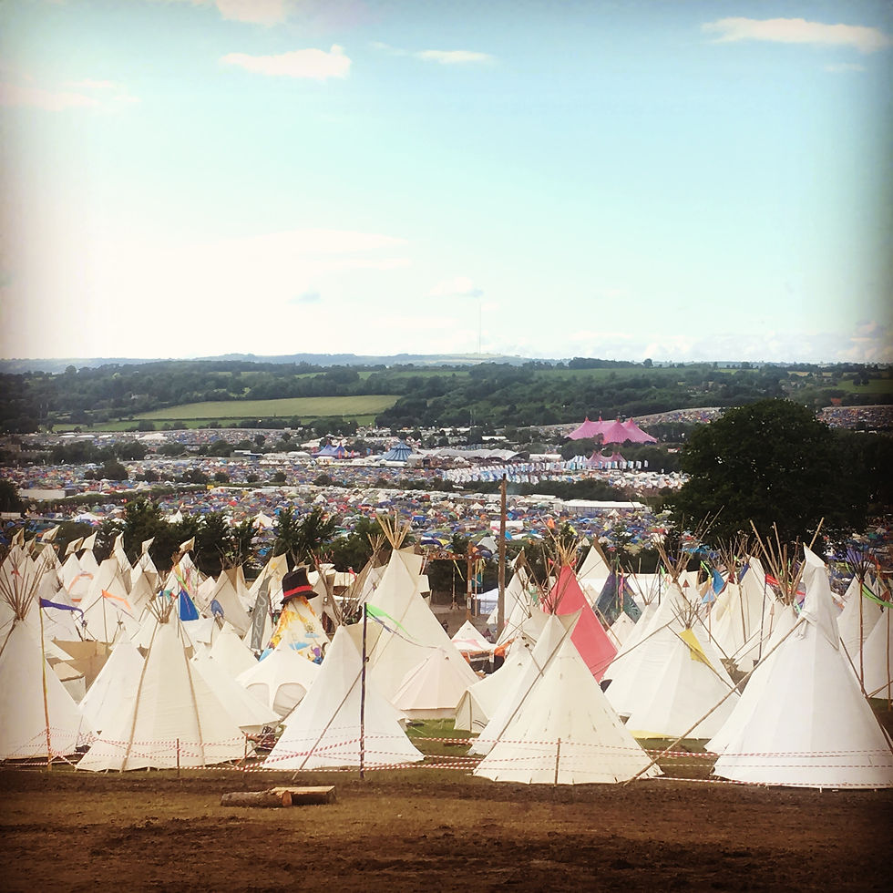 Tipi tents - GLASTONBURY