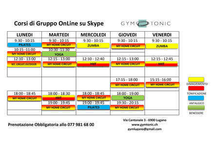 Corsi di Gruppo Online su Skype