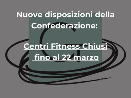 Chiusura prolungata al 22 marzo