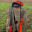Thumbnail: Neon Splatter Collection - Black & Neon Orange BioThane Dog Collar & Lead