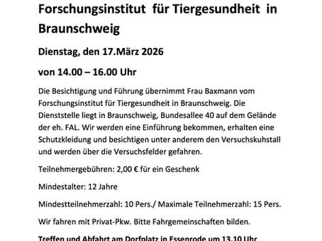 Besuch des Friedrich-Loeffler-Instituts am 17. März 2026