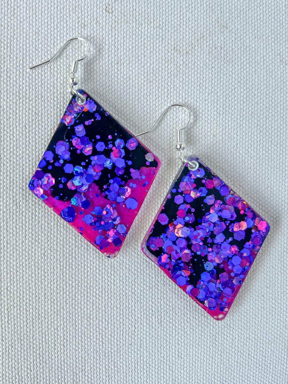 Thumbnail: Cosmic Glitter Diamond Earrings