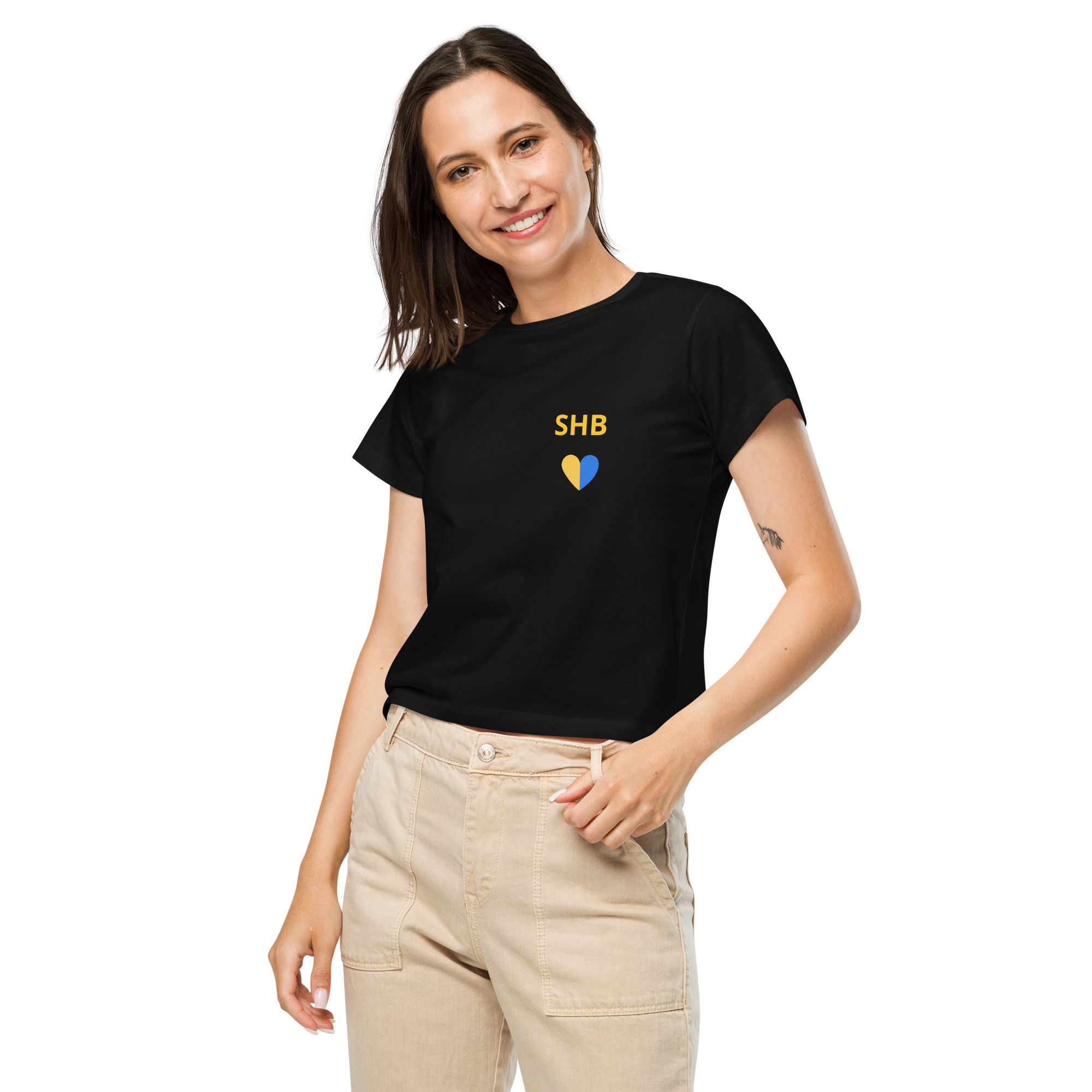 Women’s high-waisted t-shirt