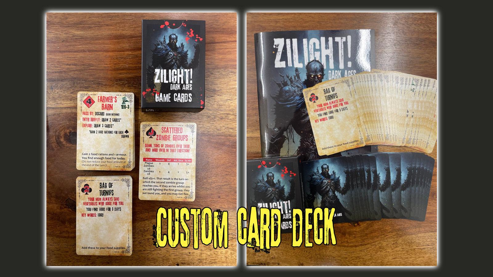 Zilight Dark Ages - Game Cards