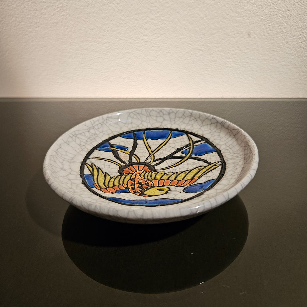 Thumbnail: Rare ceramic piece by Suzanne Guiguichon (1901-1985) for Boch Frères, Belgium