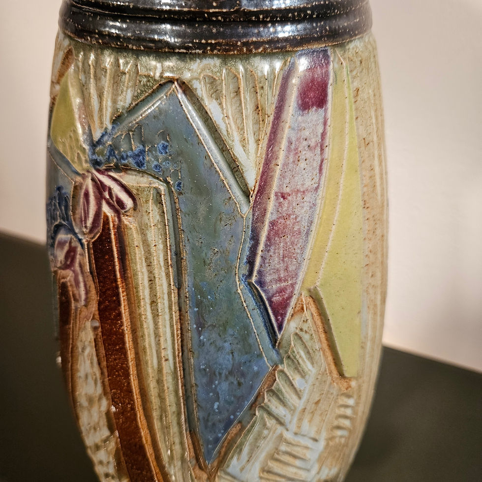 Thumbnail: Large ceramic earthenware vase  by  Roger Guérin (1896-1954) ,Belgium
