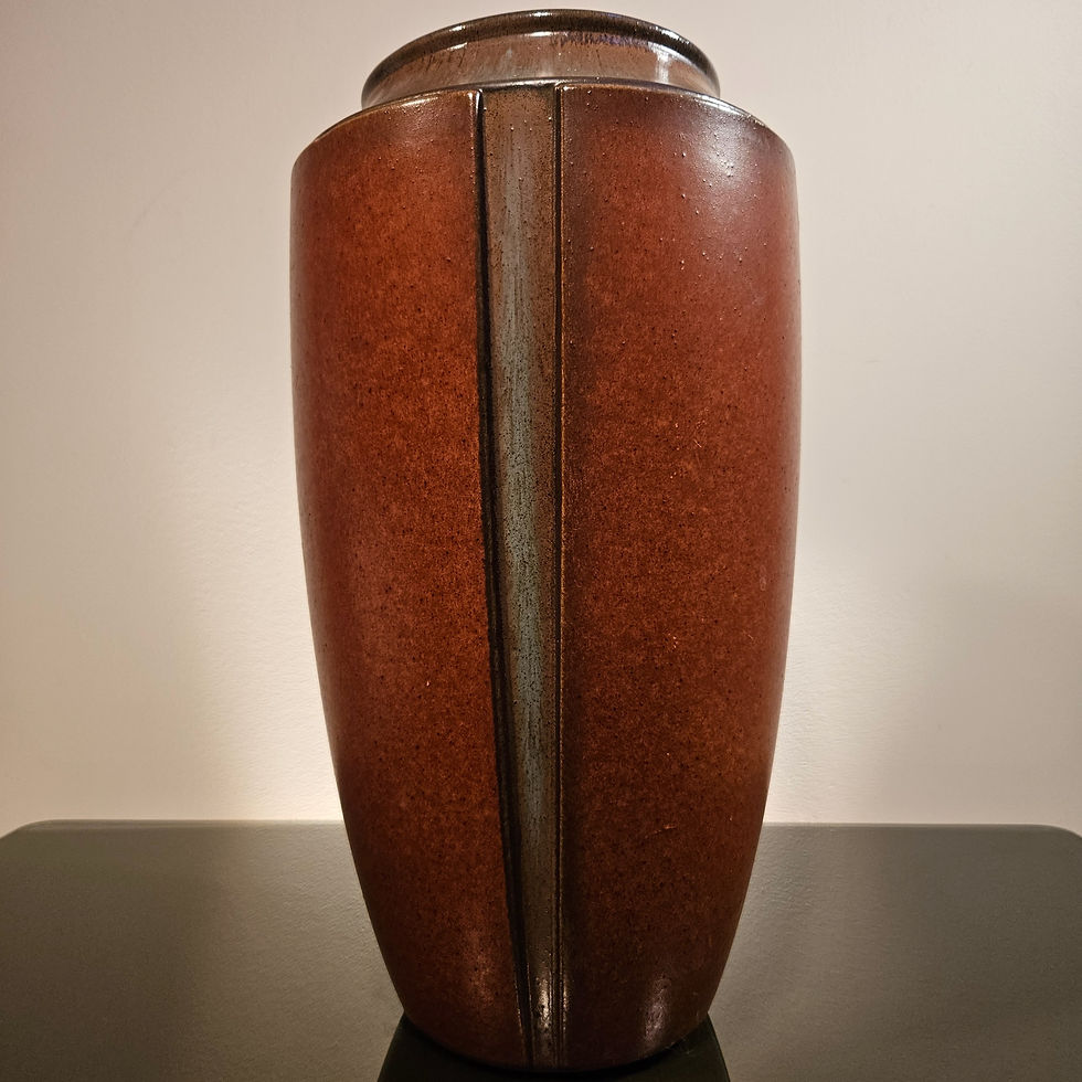 Thumbnail: Large glazed earthenware modernist vase by Scheurich, Germany