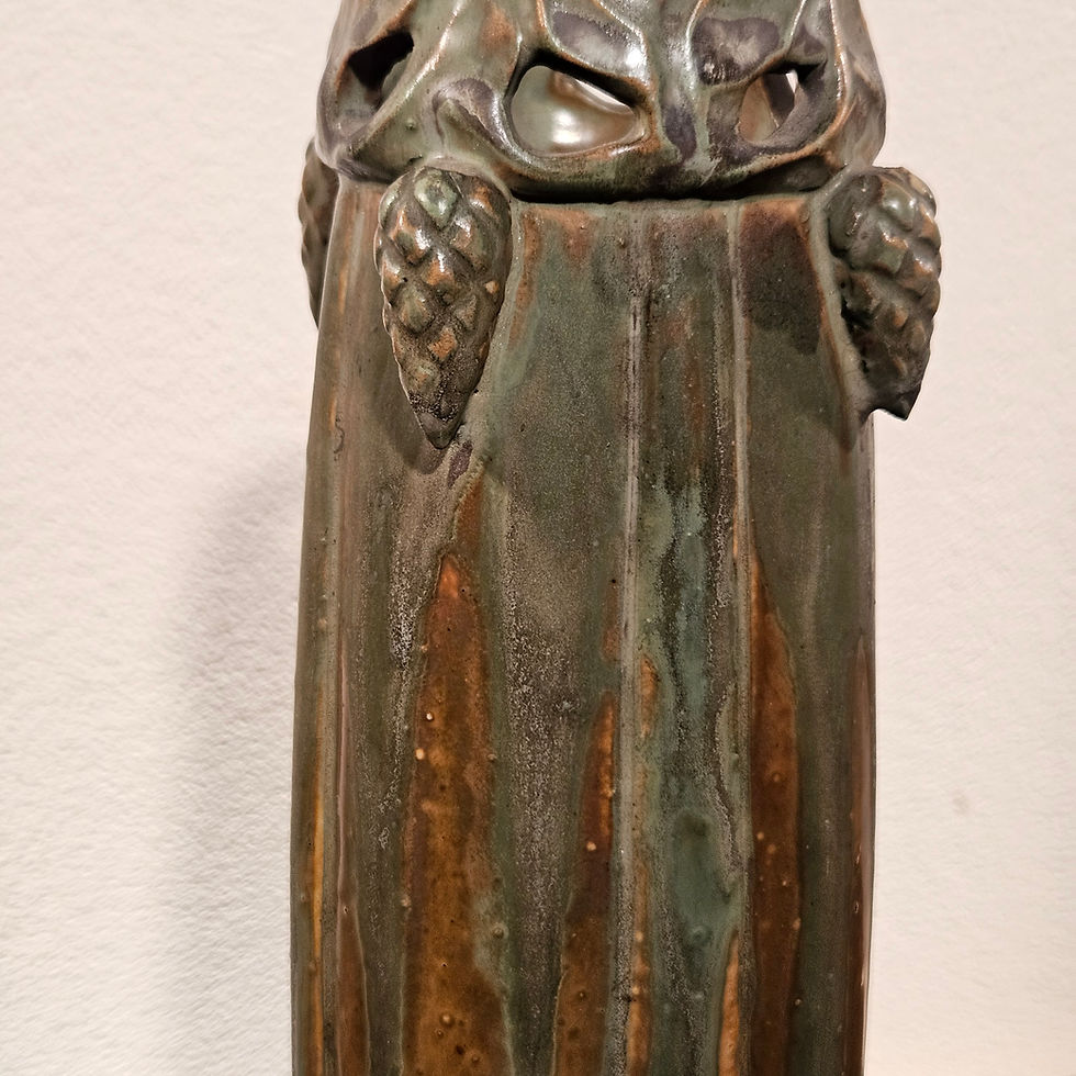Thumbnail: Art nouveau ceramic vase by René Denert (1872-1937)