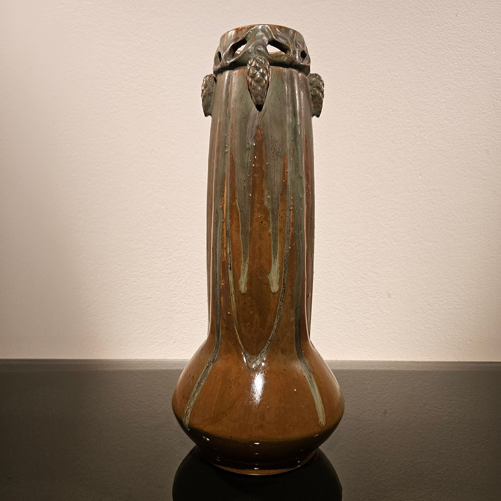 Thumbnail: Art nouveau ceramic vase by René Denert (1872-1937)