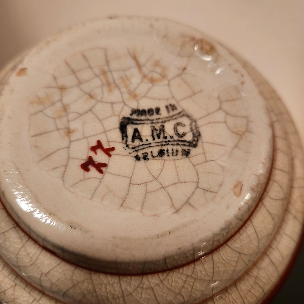 Thumbnail: Belgian Art Deco Ceramic vase by August Mouzin et Cie