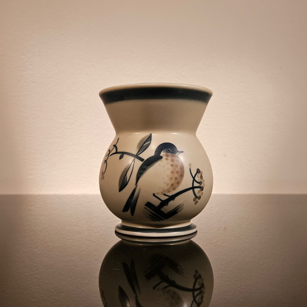 Thumbnail: Ceramic handpainted vase by Nils Thorsson (1898-1975)