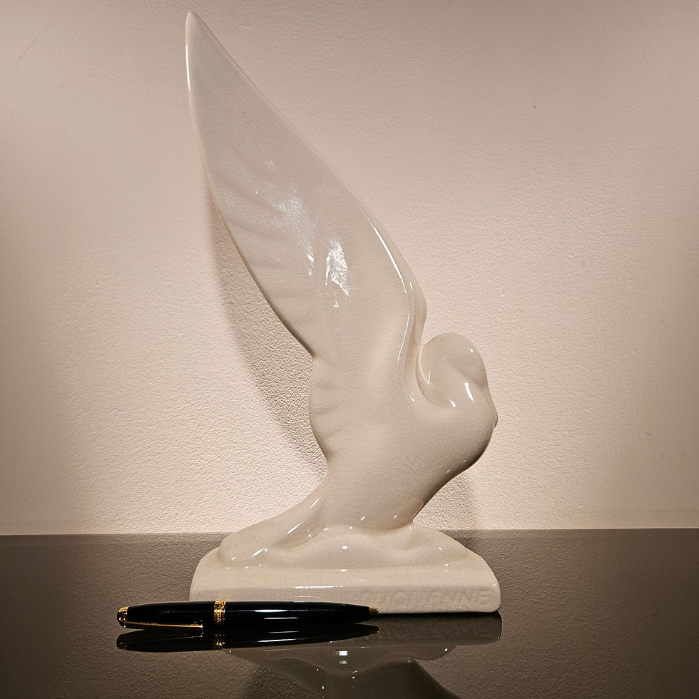 Thumbnail: Ceramic Seagull sculpture by Duquenne