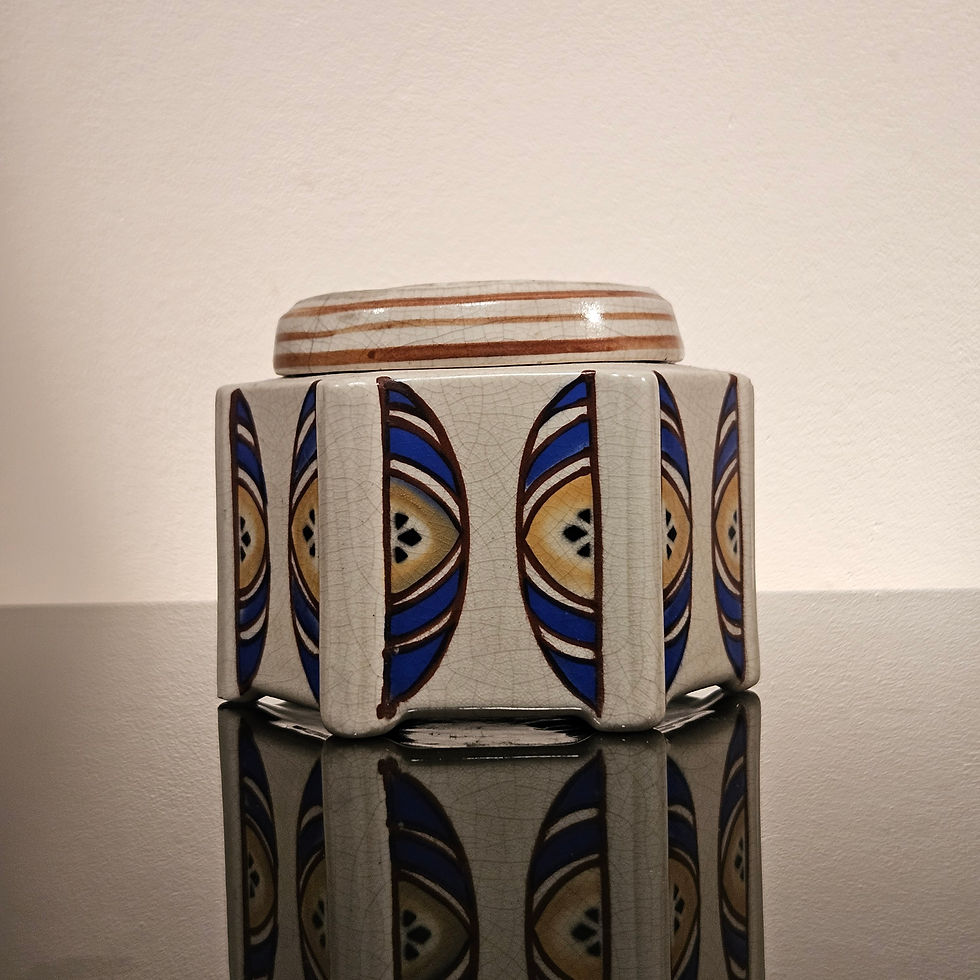 Thumbnail: Belgian Art Deco Ceramic Pique Fleur by August Mouzin et Cie