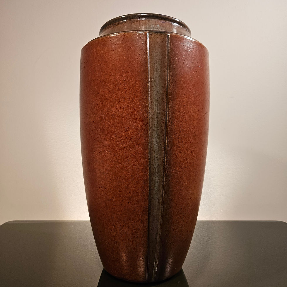 Thumbnail: Large glazed earthenware modernist vase by Scheurich, Germany